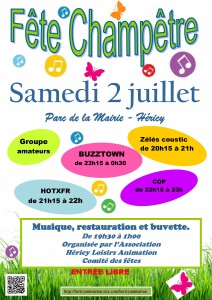 Affiche fête champêtre 2016