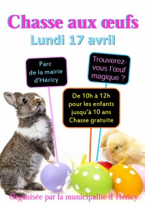 affiche oeufs de Pâques 2017