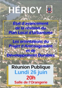 Réunion publique @ Salle de l'Orangerie | Héricy | Île-de-France | France