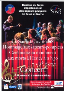 Hommage aux sapeurs pompiers et concert @ Monument aux morts 