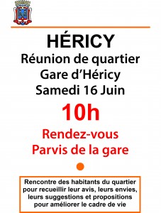 Réunion de quartier devant la gare @ gare d'hericy | Héricy | Île-de-France | France