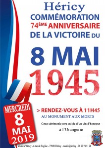 Commémoration du 8 mai 1945 @ Monument aux morts 