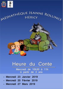 Heure du Conte @ Médiathèque Jeanne Rollince