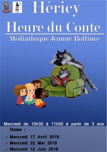 Heure du Conte @ Médiathèque Jeanne Rollince
