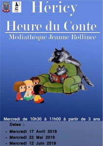 Heure du Conte @ Médiathèque Jeanne Rollince 