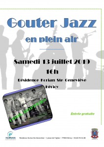 Goûter Jazz en plein air @ Résidence Korian Sainte Geneviève 