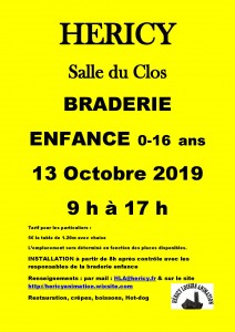 BRADERIE ENFANCE de 0-16 ans @ Salle du Clos