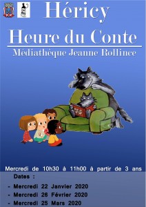Heure du Conte @ Médiathèque Jeanne Rollince