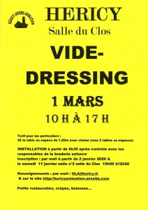 VIDE-DRESSING @ Salle du Clos