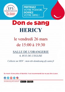 Don de sang @ Salle de l'Orangerie