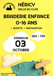 Braderie Enfance 0-16 ans @ Salle du Clos
