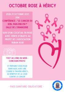 Conférence "le cancer du sein, parlons-en !" @ Salle de l'Orangerie