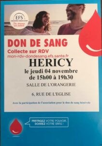 Don de Sang @ Salle de l'Orangerie