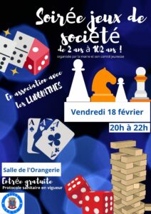 Soirée jeux de société