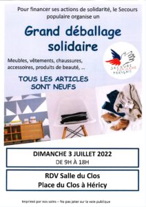 Grand déballage solidaire @ Salle du Clos