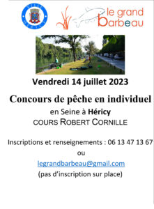 Concours de pêche en individuel @ cours Robert Cornille