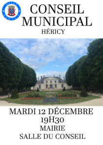 Conseil Municipal @ Mairie d'Héricy