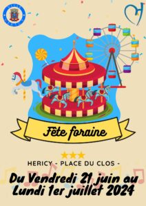 Fête foraine @ Place du Clos