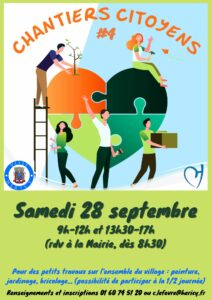 Chantiers citoyens @ Mairie d'Héricy