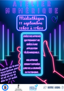 Atelier numérique @ Médiathèque Jeanne Rollince