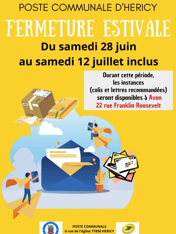 Fermeture agence postale communale