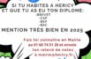 Diplômés mention TB 2025