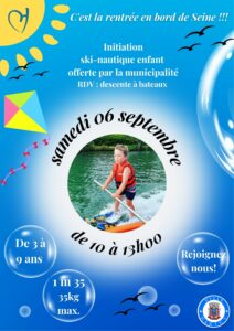 Initiation ski nautique enfant @ Bord de Seine