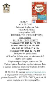 Inscription Vide-Greniers @ Salle du Clos