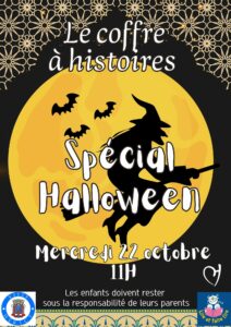 Le coffre à histoires spécial halloween @ médiathèque Jeanne ROLLINCE