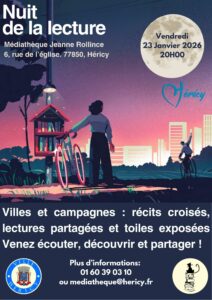 Nuit de la lecture @ médiathèque Jeanne ROLLINCE