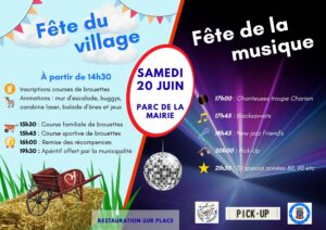 Fête du village et de la musique @ Parc de la Mairie
