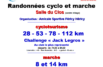 Randonnées cyclo et marche
