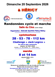 Randonnées cyclo et marche @ Salle du Clos