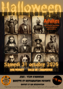 Halloween Adultes @ Salle de l'Orangerie